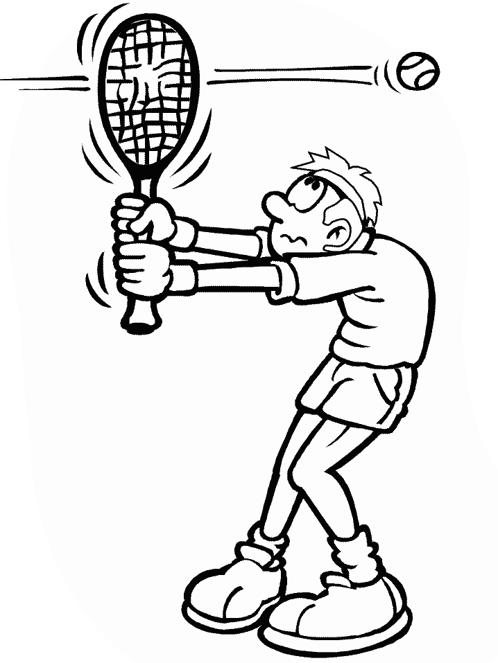 Tennis Sports Coloring Pages