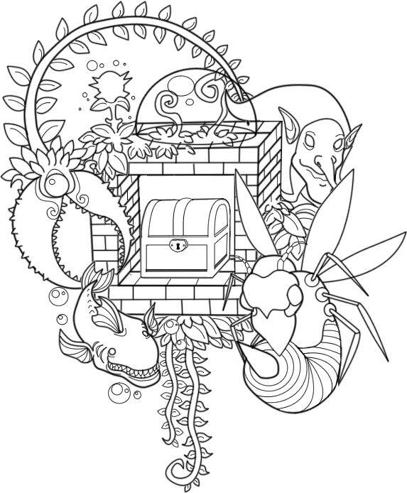 terreria winter coloring pages