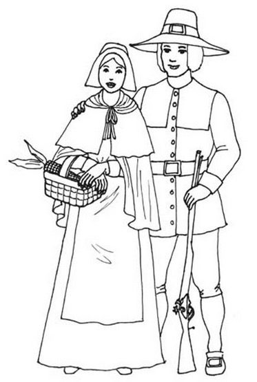 Thanksgiving Day Coloring Page