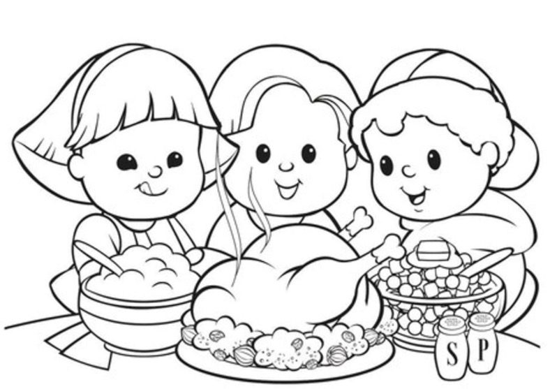 Thanksgiving Dinner Turkey & coloring book. 6000+ coloring pages.