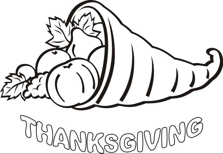 Thanksgiving coloring page