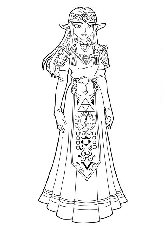 the legend of zelda water temple coloring pages