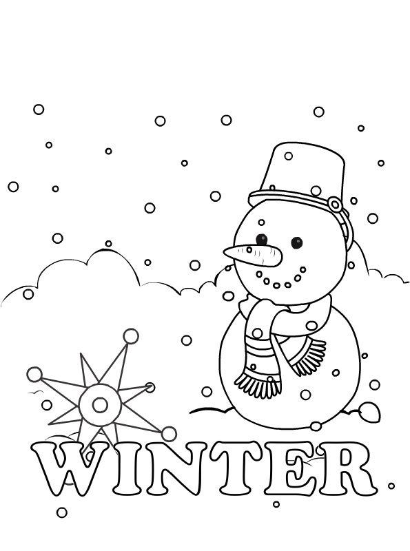 the name winter coloring pages