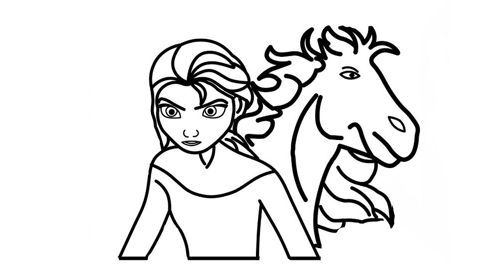 the water horse coloring pages