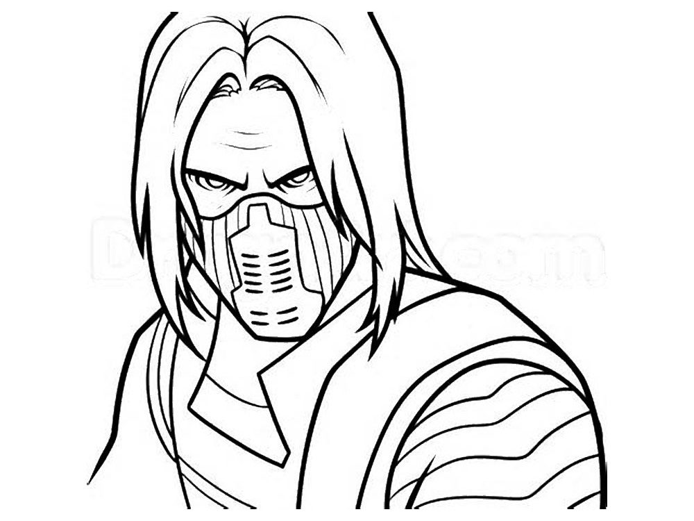 the winter soldier coloring pages