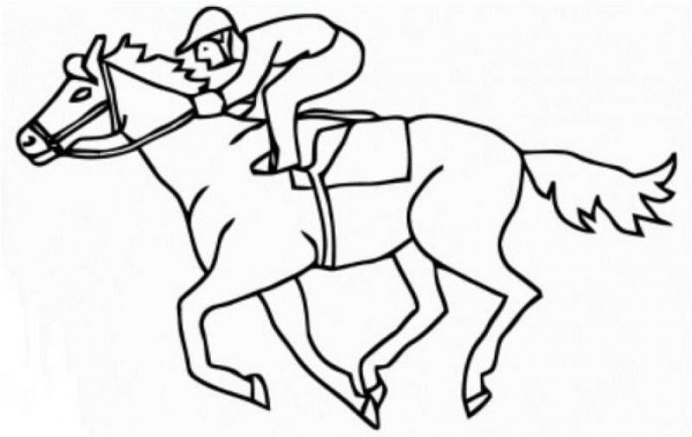 thoroughbred horse coloring pages