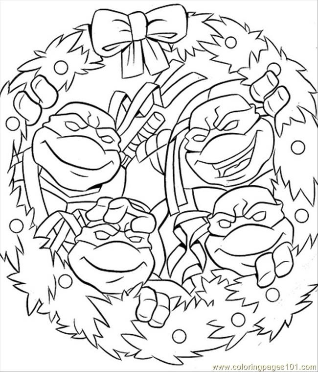 tmnt winter coloring pages