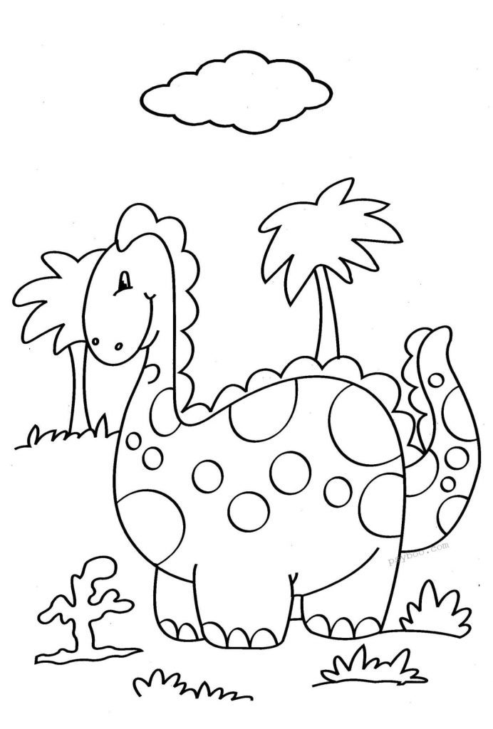 toddler dinosaur coloring pages