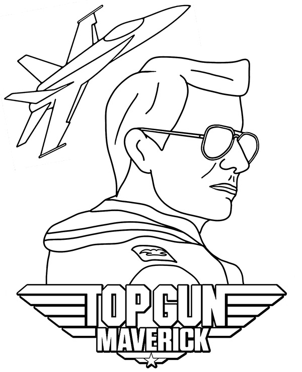 Top Gun Movie Coloring Pages
