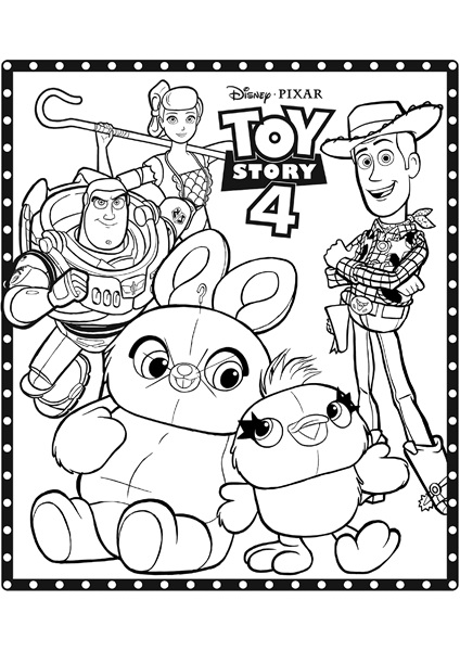 Toy Story 4 Coloring Pages