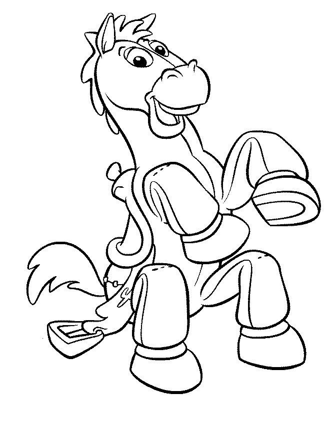 toy story horse coloring pages