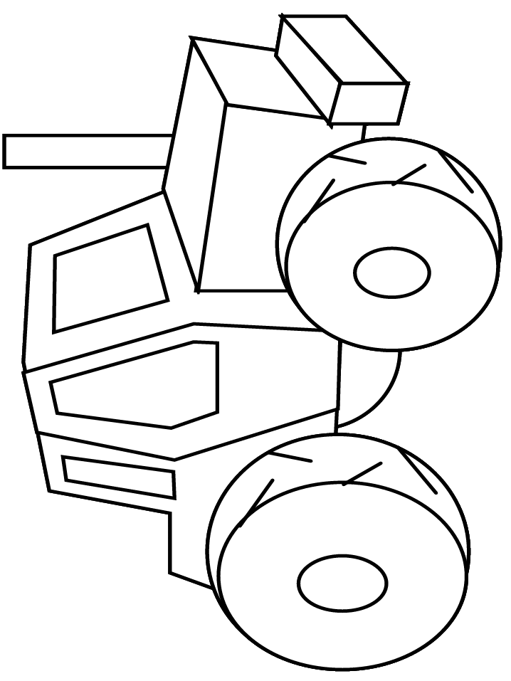 Tractor Transportation Coloring Pages