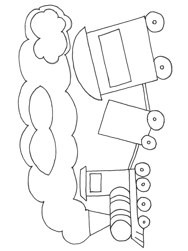 Indian Train Coloring Pages
