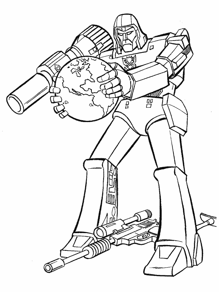 Transformers Cartoons Coloring Page