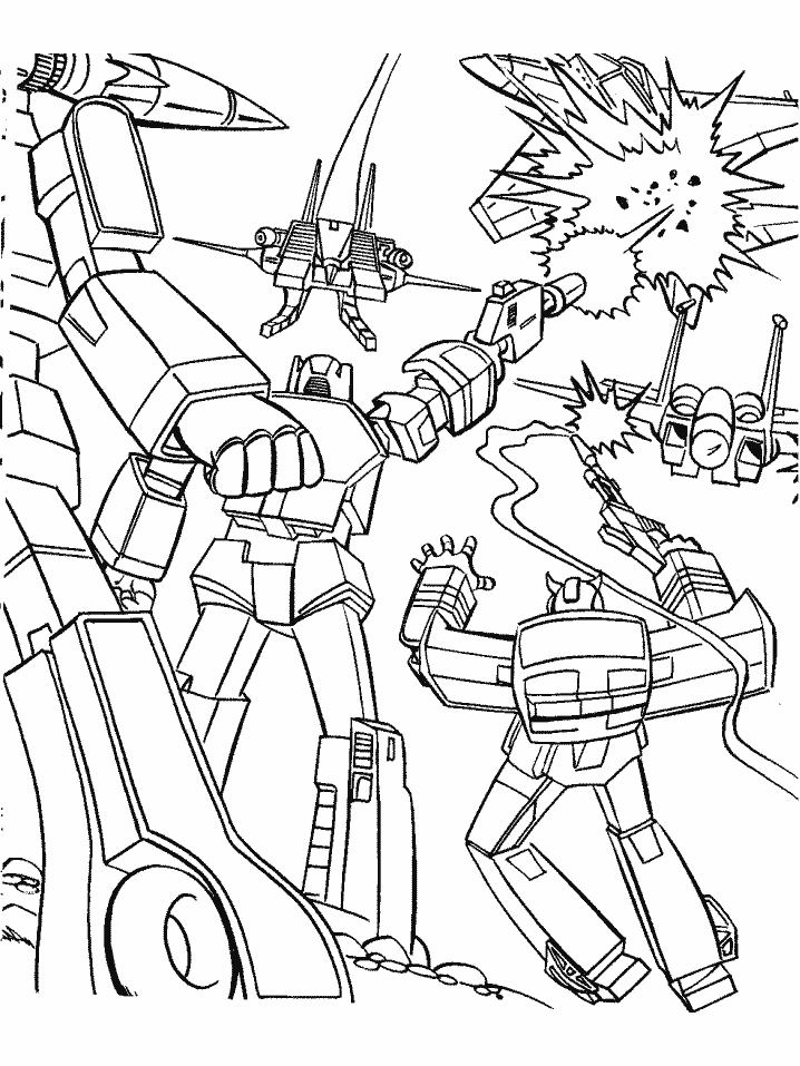 Transformers Cartoons Coloring Pages For Kids