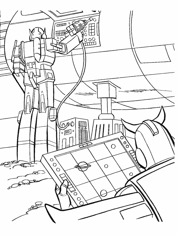 Transformers Cartoons Coloring Page Printable