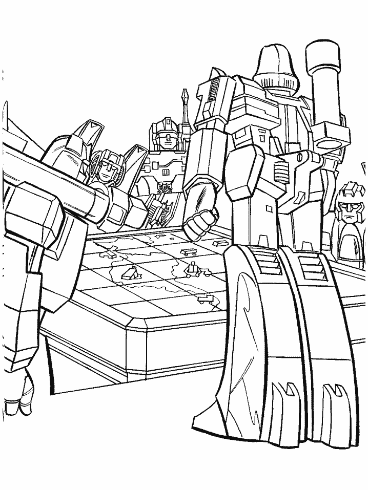 Printable Transformers Cartoons Coloring Page