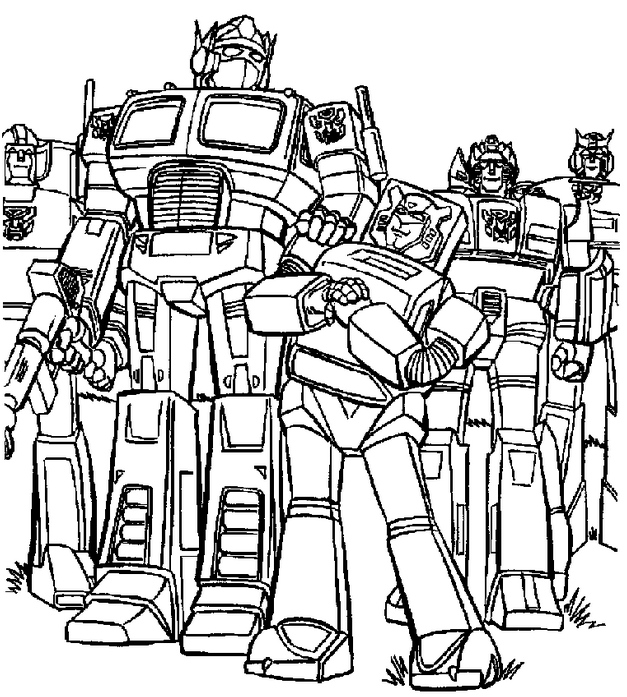 Transformers Coloring Page