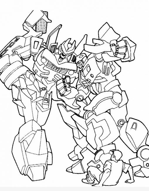 Optminus VS MegatronColoring Page