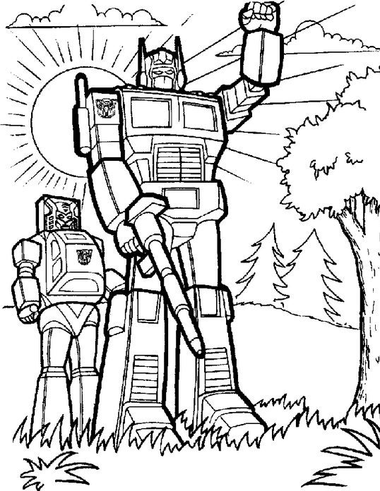 Transformers Autobots Coloring Page