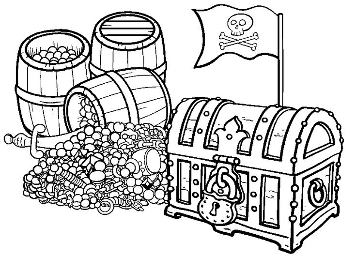 Treasure Coloring Page