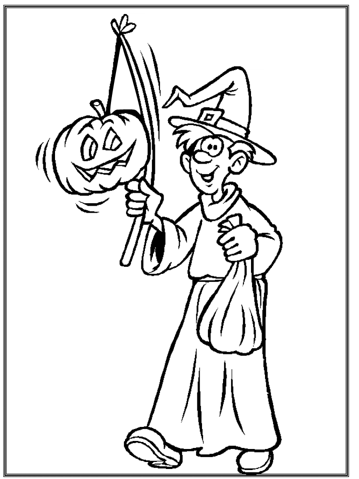 Treater Halloween Coloring Pages