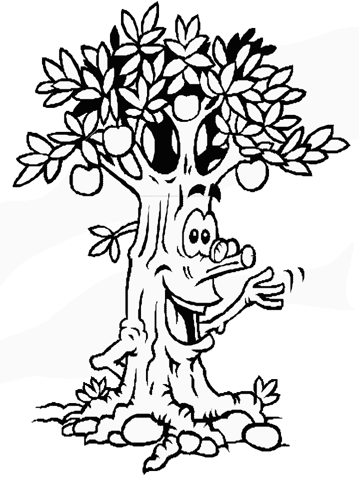 Cartoon Apple Tree