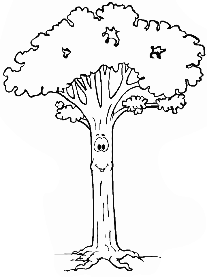 Tall Cartoon Tree