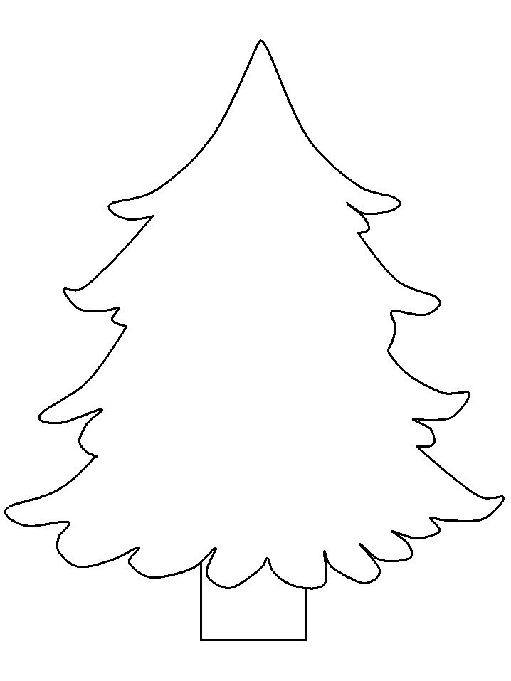 Tree Christmas Coloring Page Printable