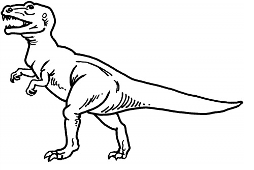 trex coloring page