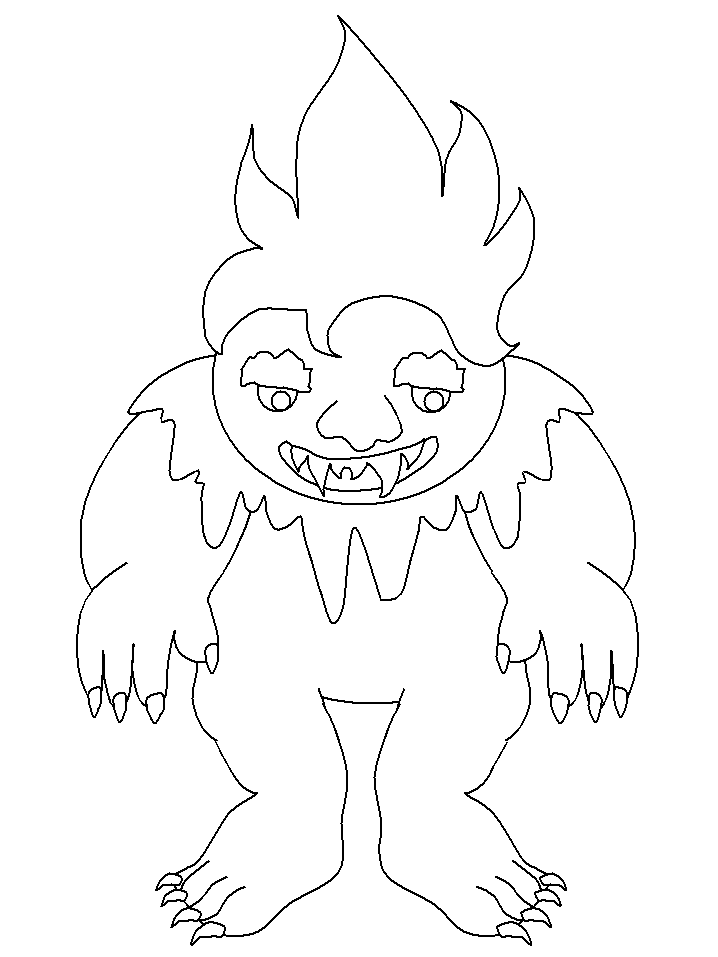 Trolls Monster Coloring Pages