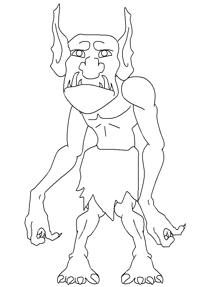 Trolls Monster Coloring Page