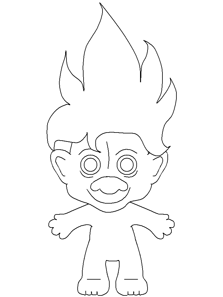 Trolls Coloring Pages For Kids