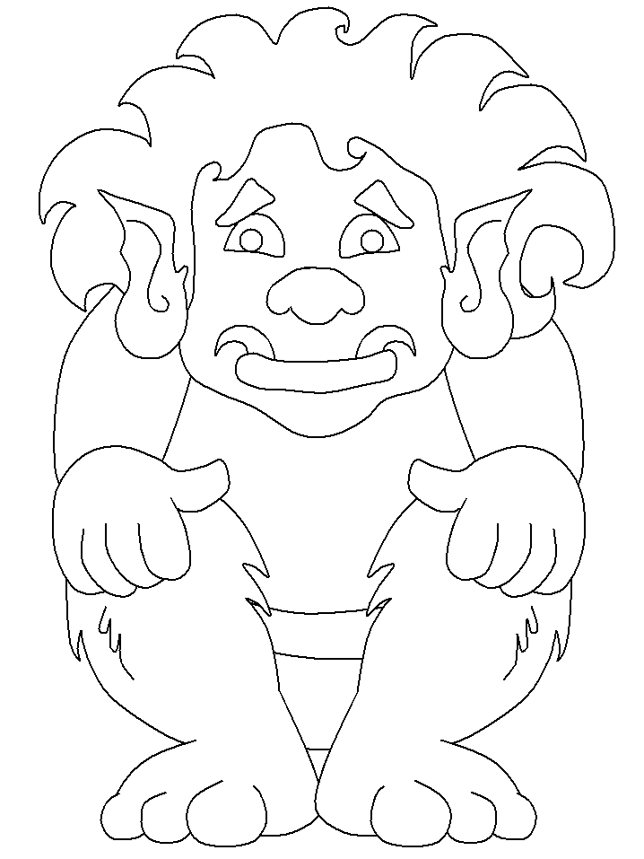 Trolls Monster Coloring Pages Free