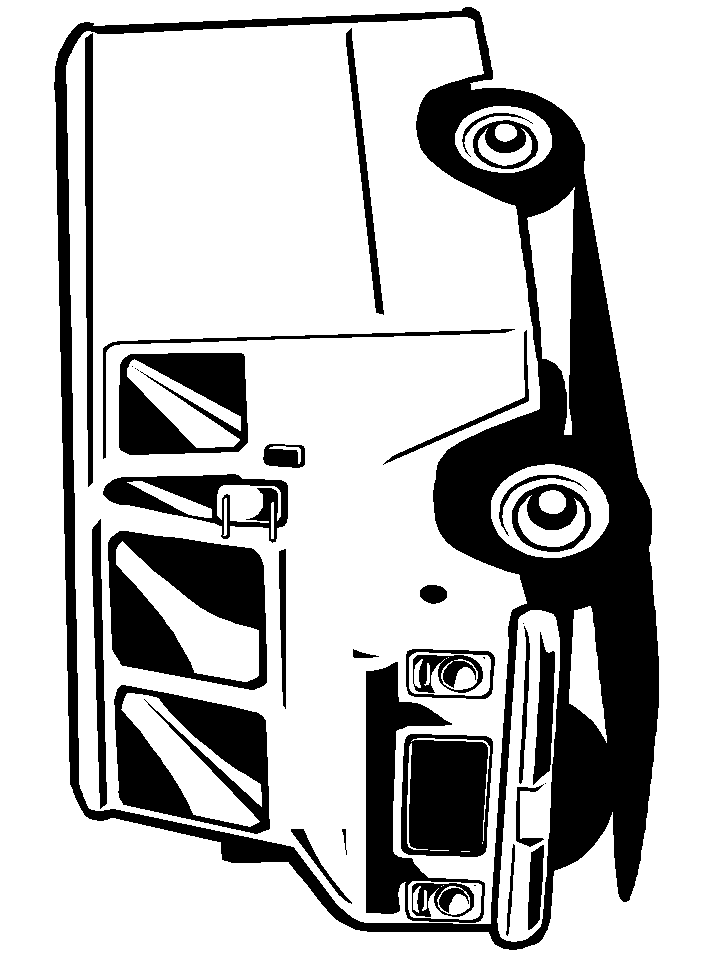 Close Van Coloring Pages