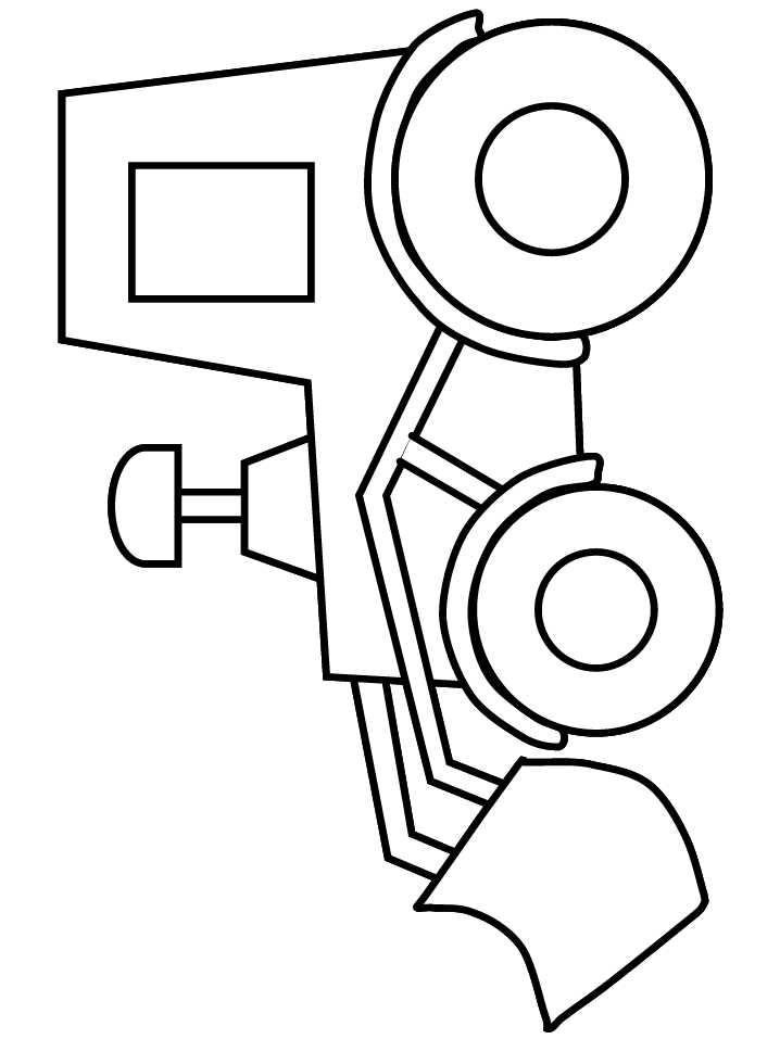 Tractor coloring page