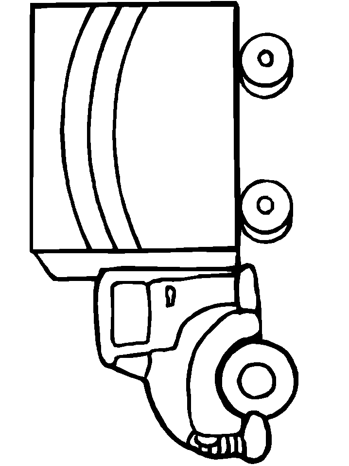 Transportation Truck coloring page