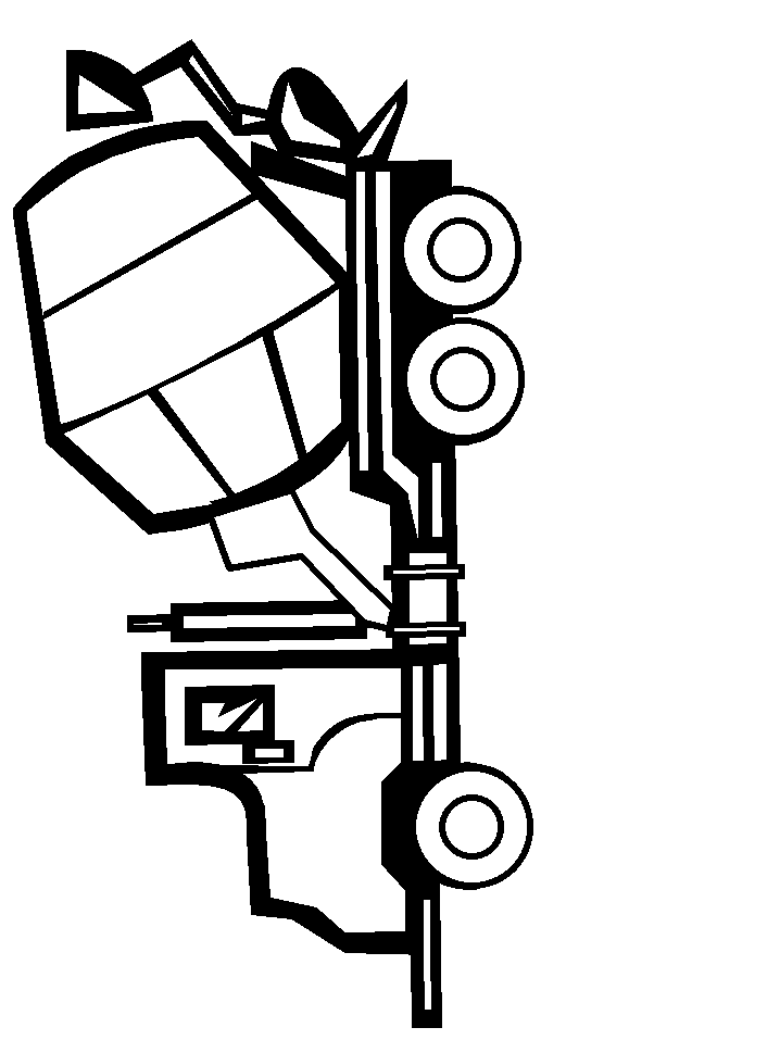 Cement Truck coloring page