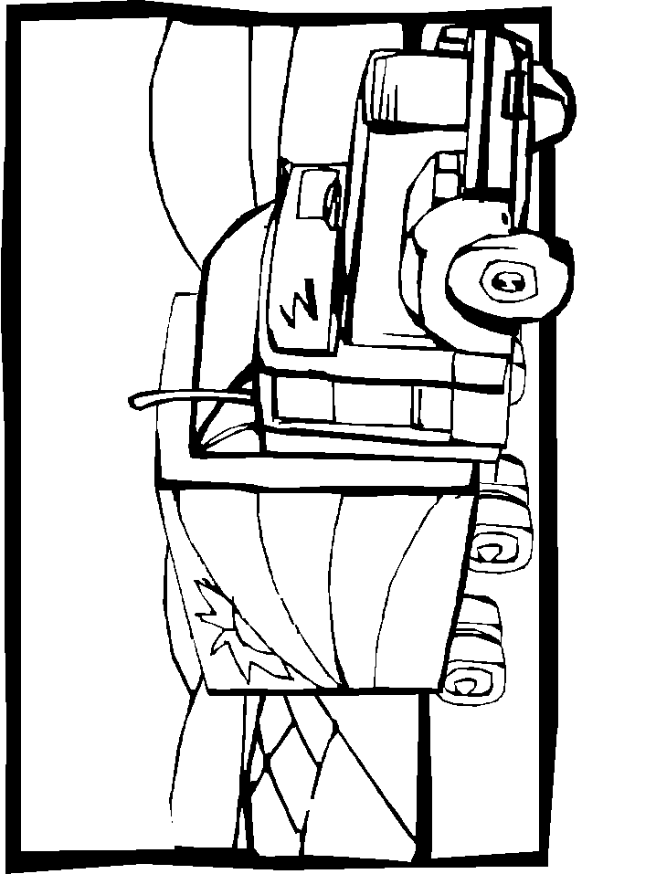 Ten Wheeler Truck Coloring Pages