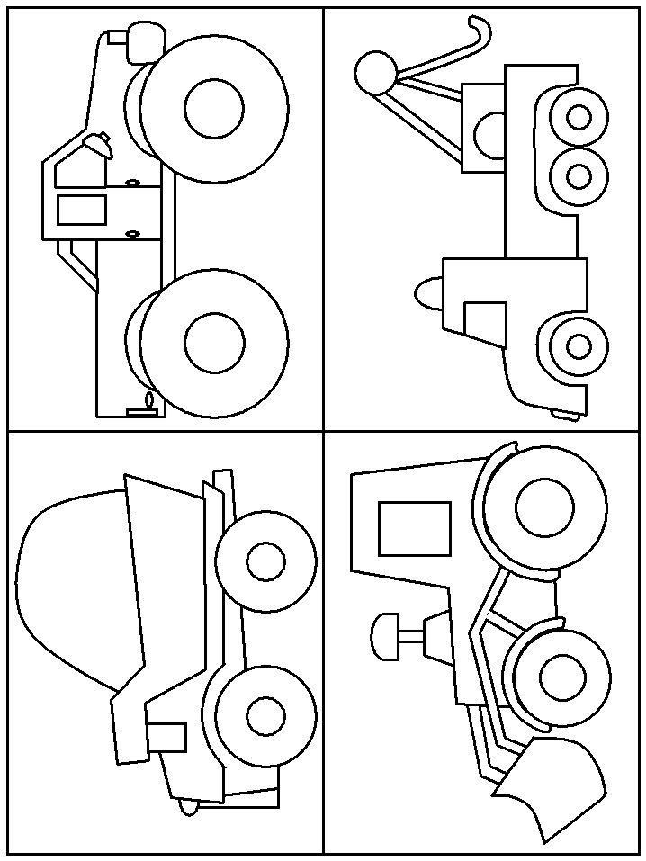 Trucks Transportation Coloring Pages