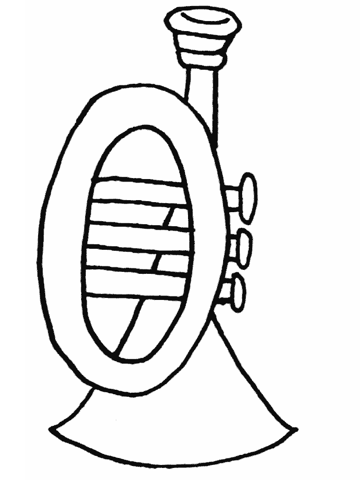 Trumpet Music Coloring Pages