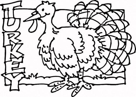 Turkey Coloring Page