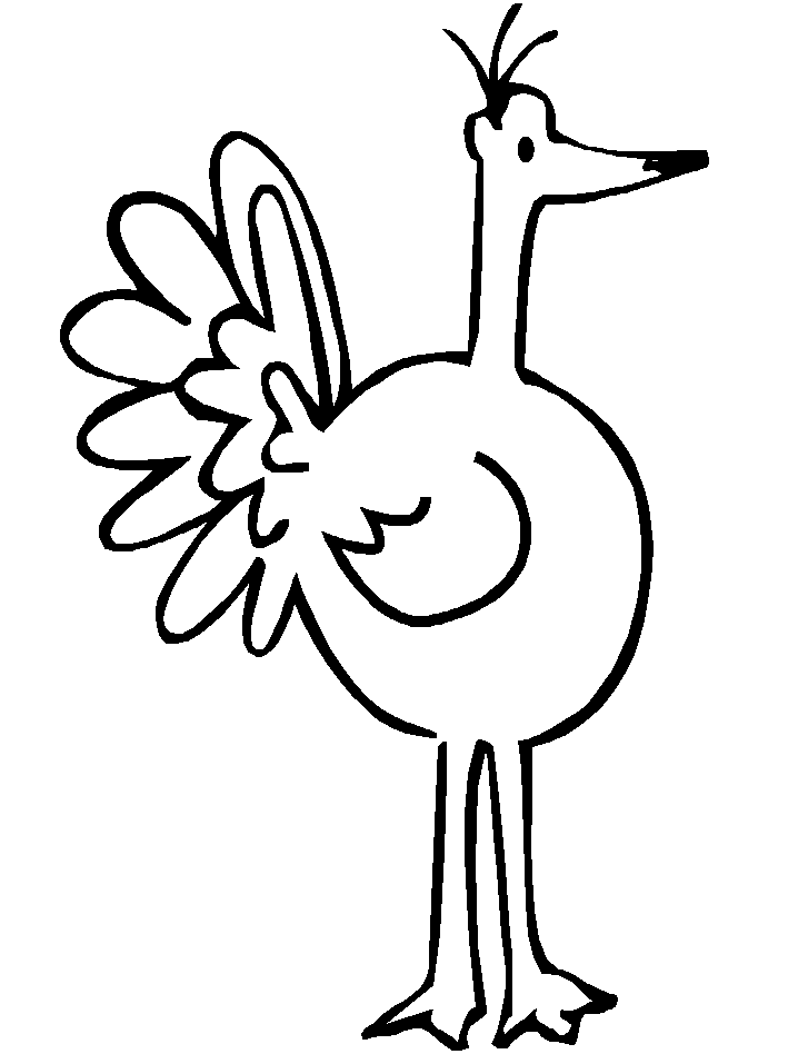 Thankful Turkey Coloring Page