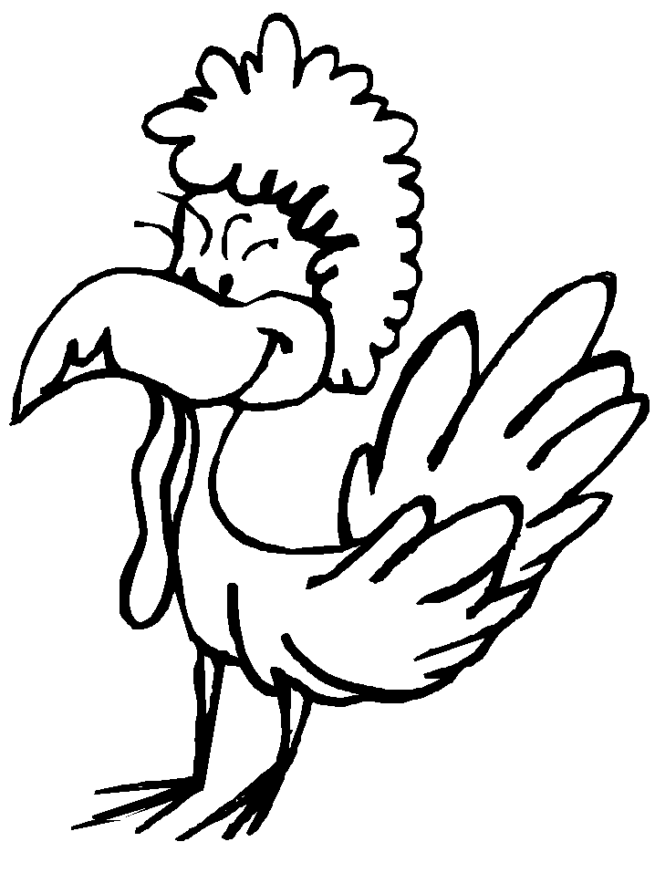 Free Coloring page of a Turkey