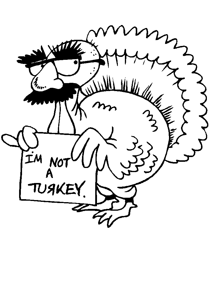Turkey Disguise Coloring Page