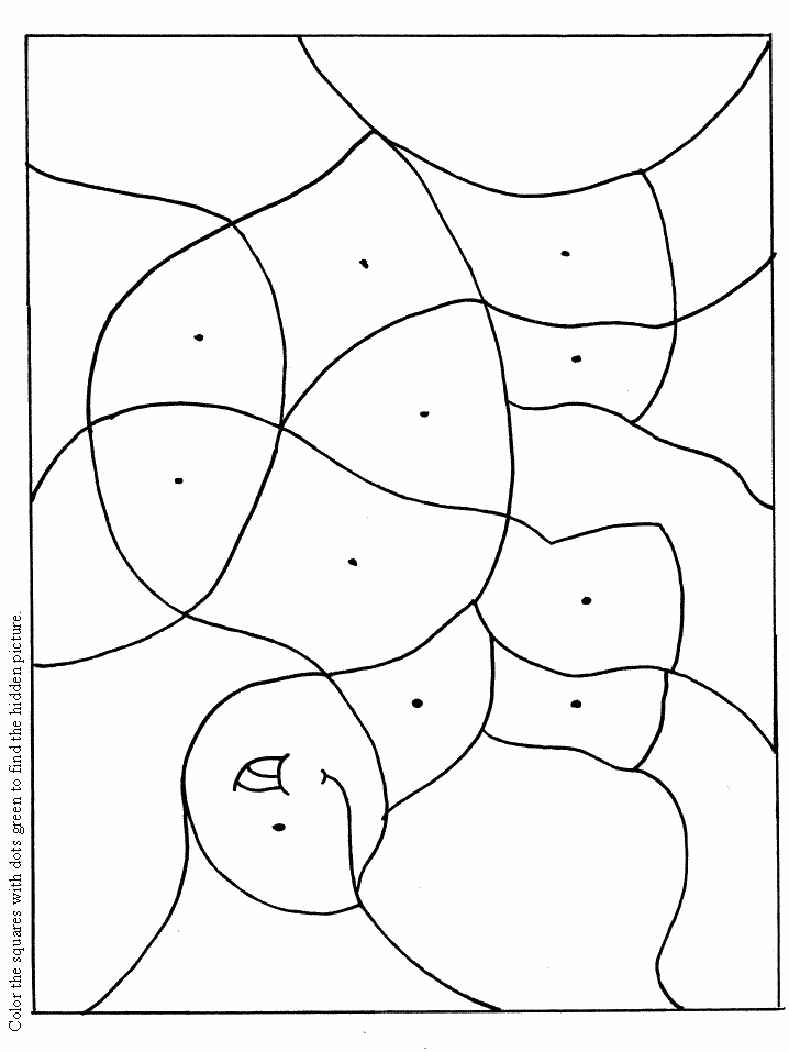 Turtle Dotpuzzle Coloring Pages