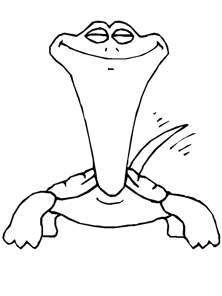 Cartoon Turtle Coloring Pages