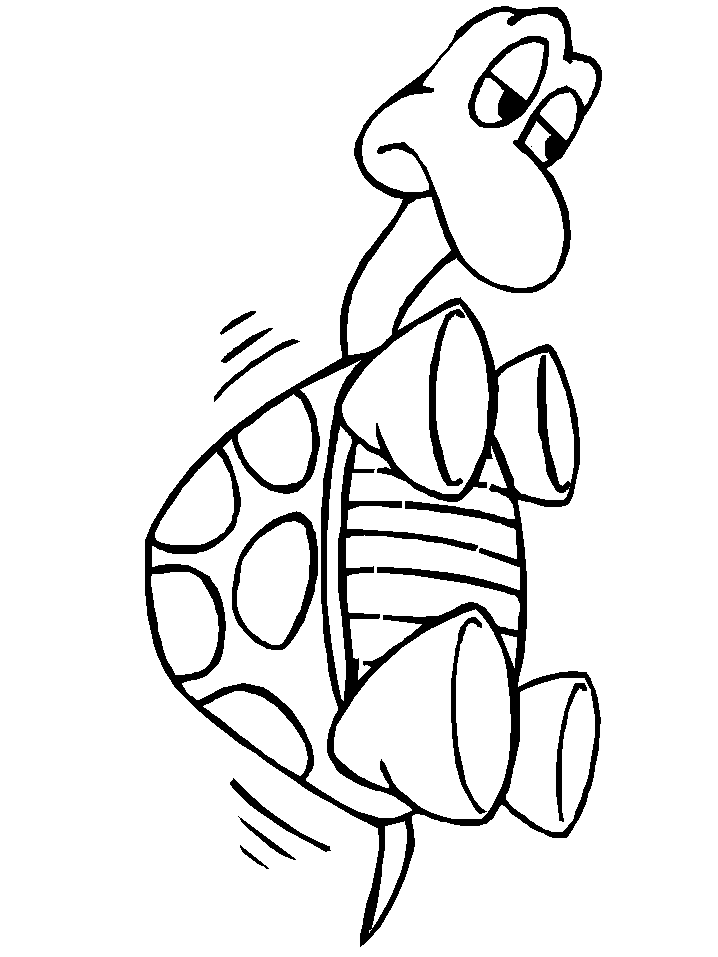 Sad Turtle Coloring Pages