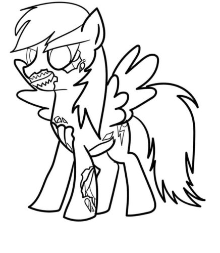 twilight sparkle zombie coloring pages