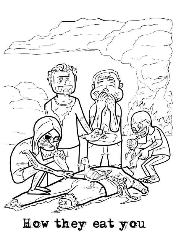 uncle glennys zombie apocalypse coloring pages